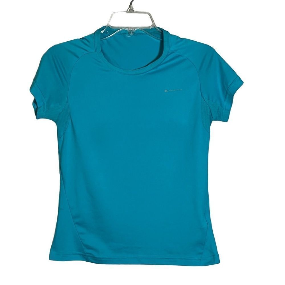 Decathlon Quechua Techfresh 50 Short Sleeve Activewear Top in Blue Women’s SZ S
